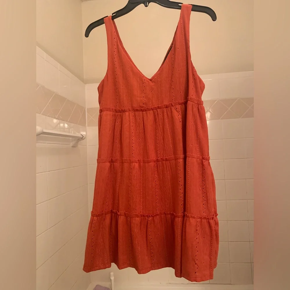 Crystal Doll Orange Dress Size S - Picture 1 of 3